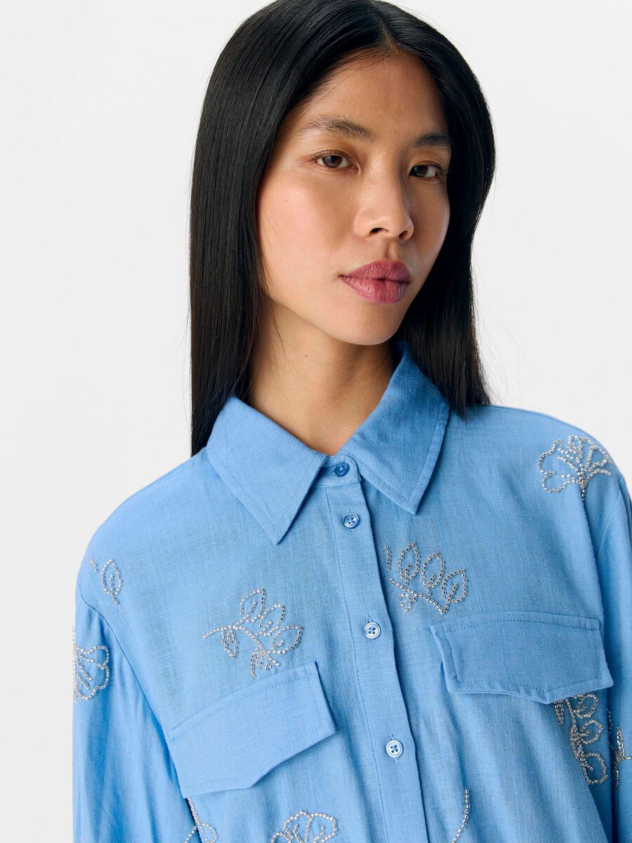 ObjMika Shirt Cornflower Blue
