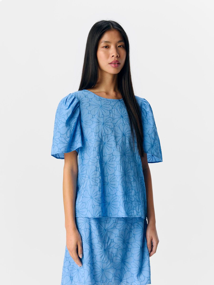 ObjIlly Top Cornflower Blue
