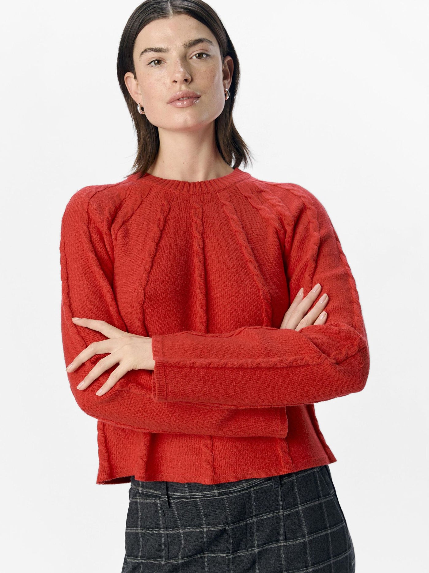 ObjSadie Knit Flame Scarlet