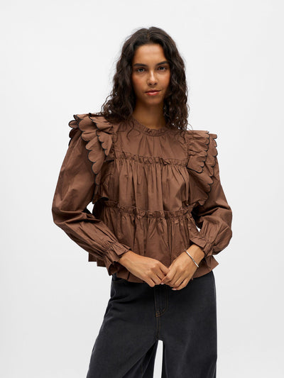 ObjHope LS Top Cocoa Brown