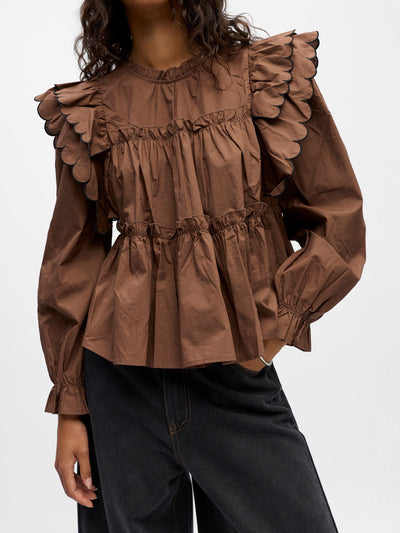 ObjHope LS Top Cocoa Brown