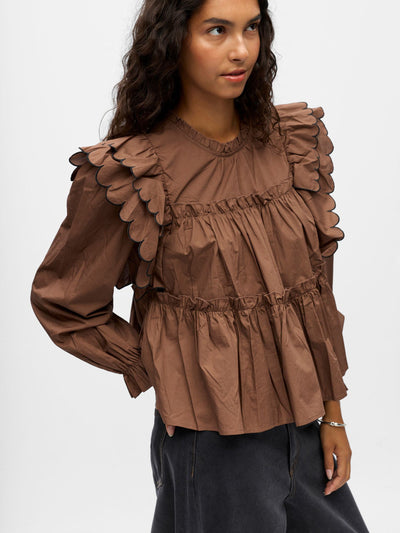 ObjHope LS Top Cocoa Brown