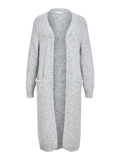 ObjMilu Long Cardigan Medium Grey