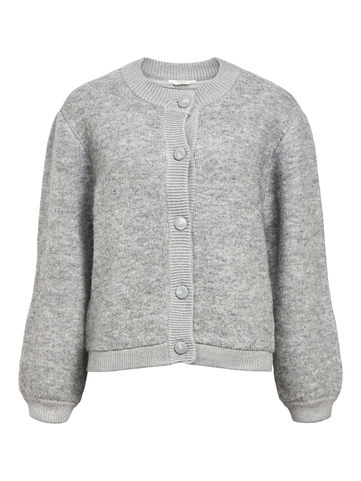 ObjMerle Cardigan Medium Grey