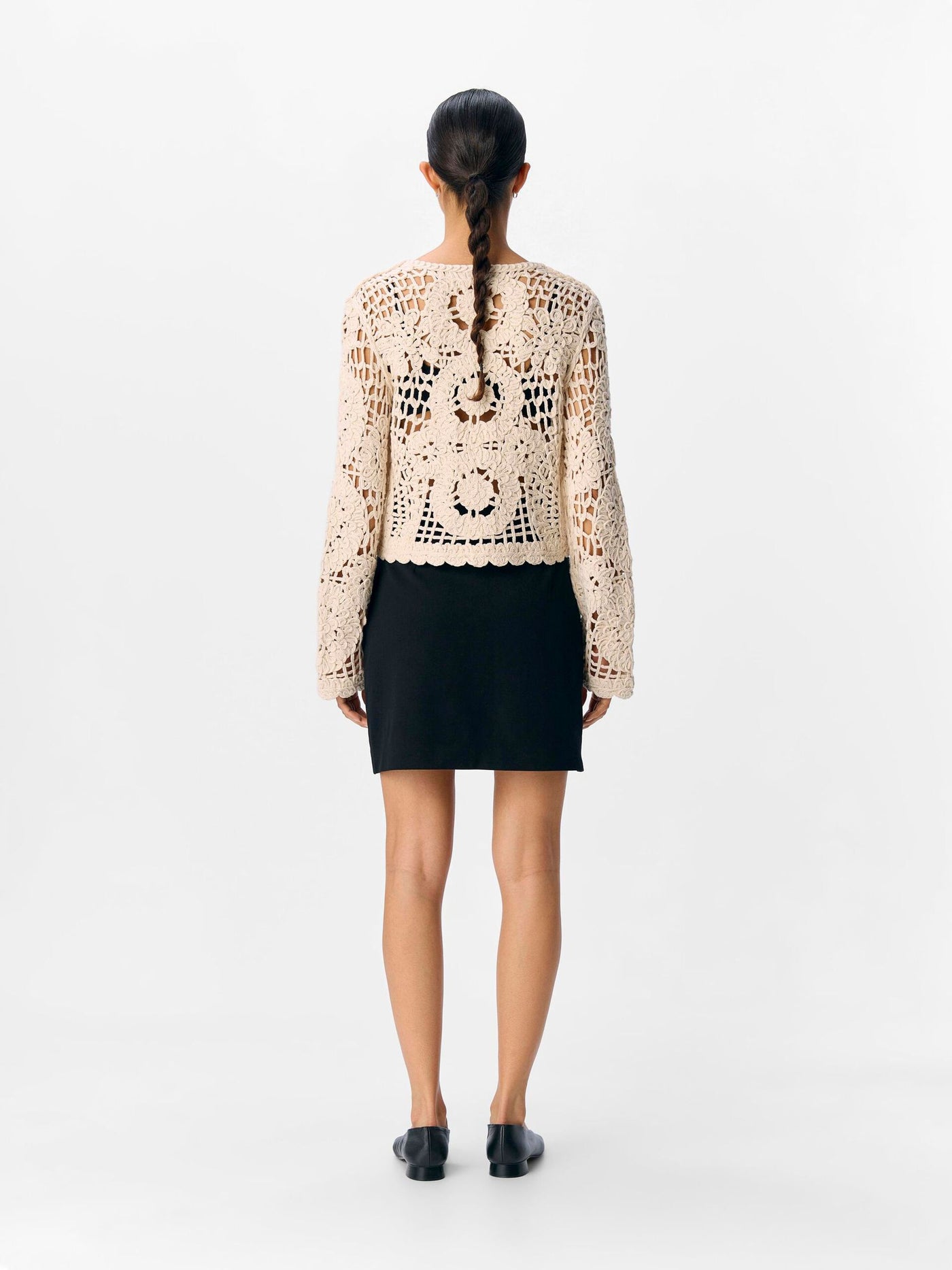 ObjLizza Cardigan White Sand