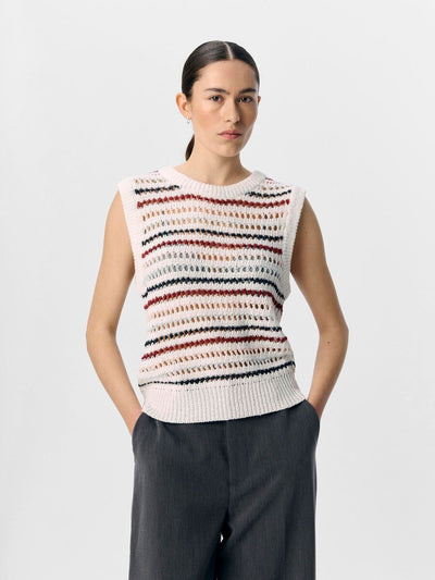 ObjZelia Knit Top Stripes
