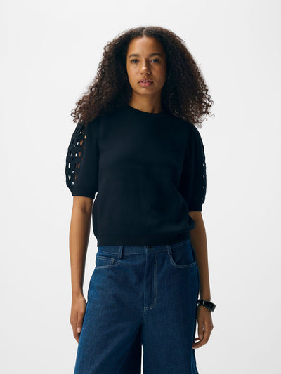 ObjYuki SS Knit Black