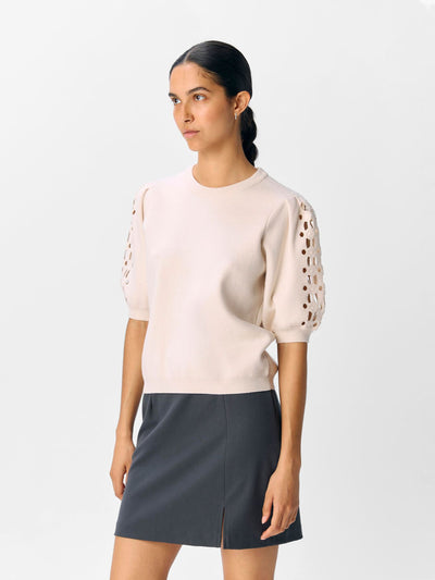 ObjYuki SS Knit White Sand