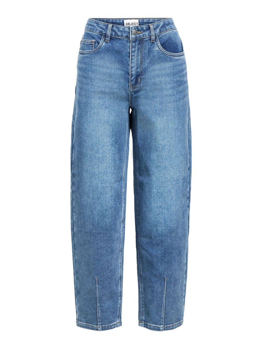 ObjSava Barrel Jeans Medium Blue