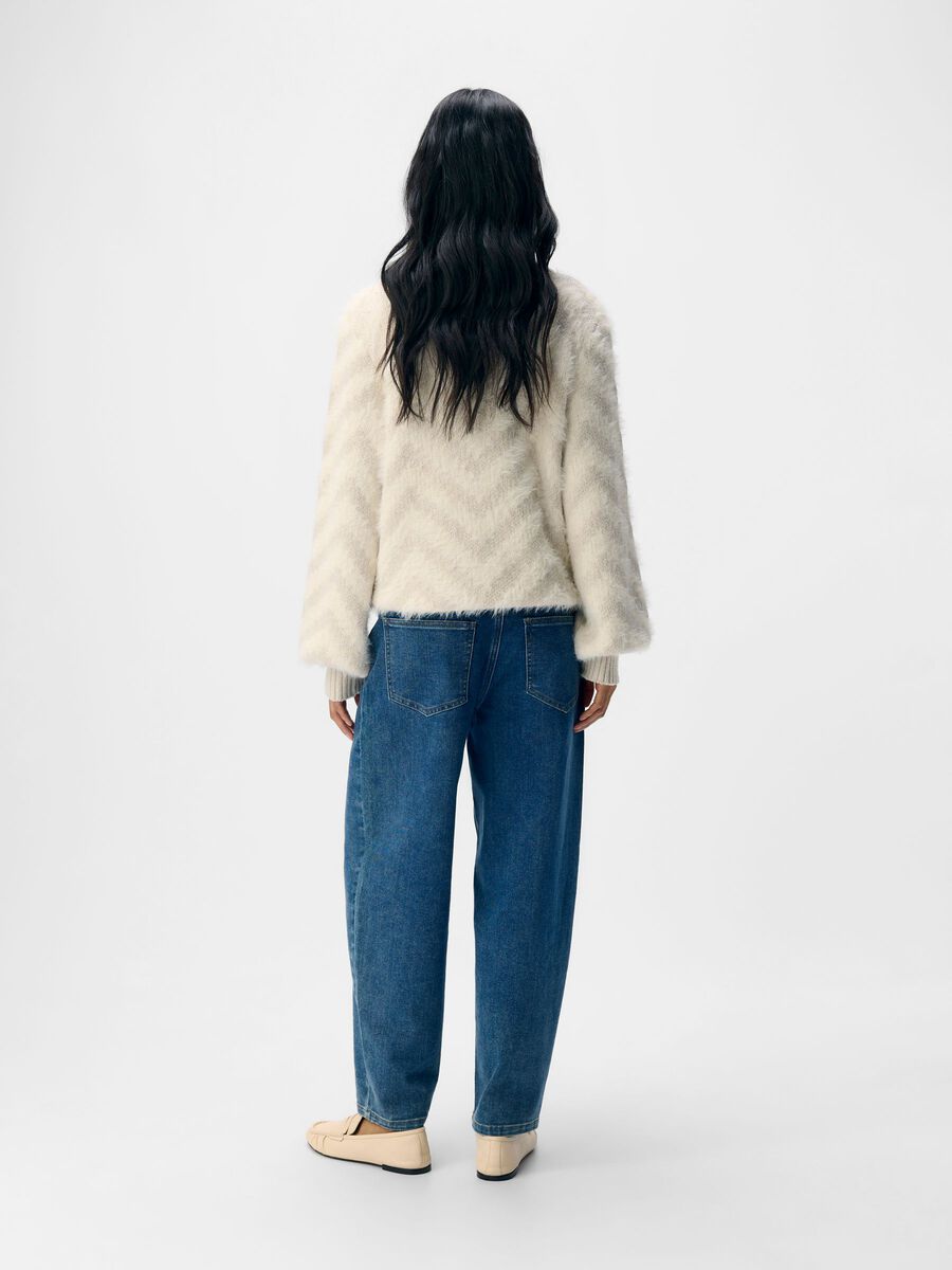 ObjSava Barrel Jeans Medium Blue