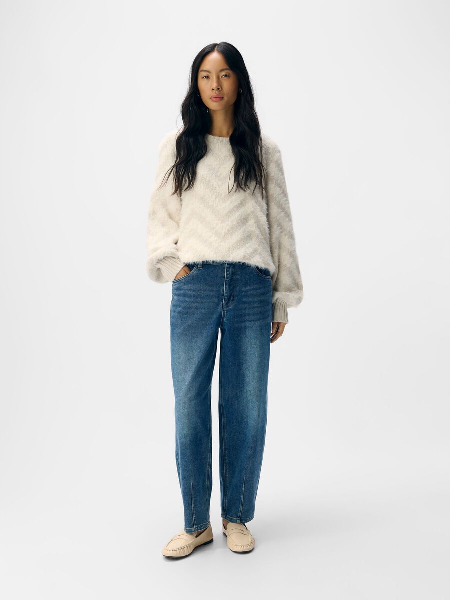 ObjSava Barrel Jeans Medium Blue