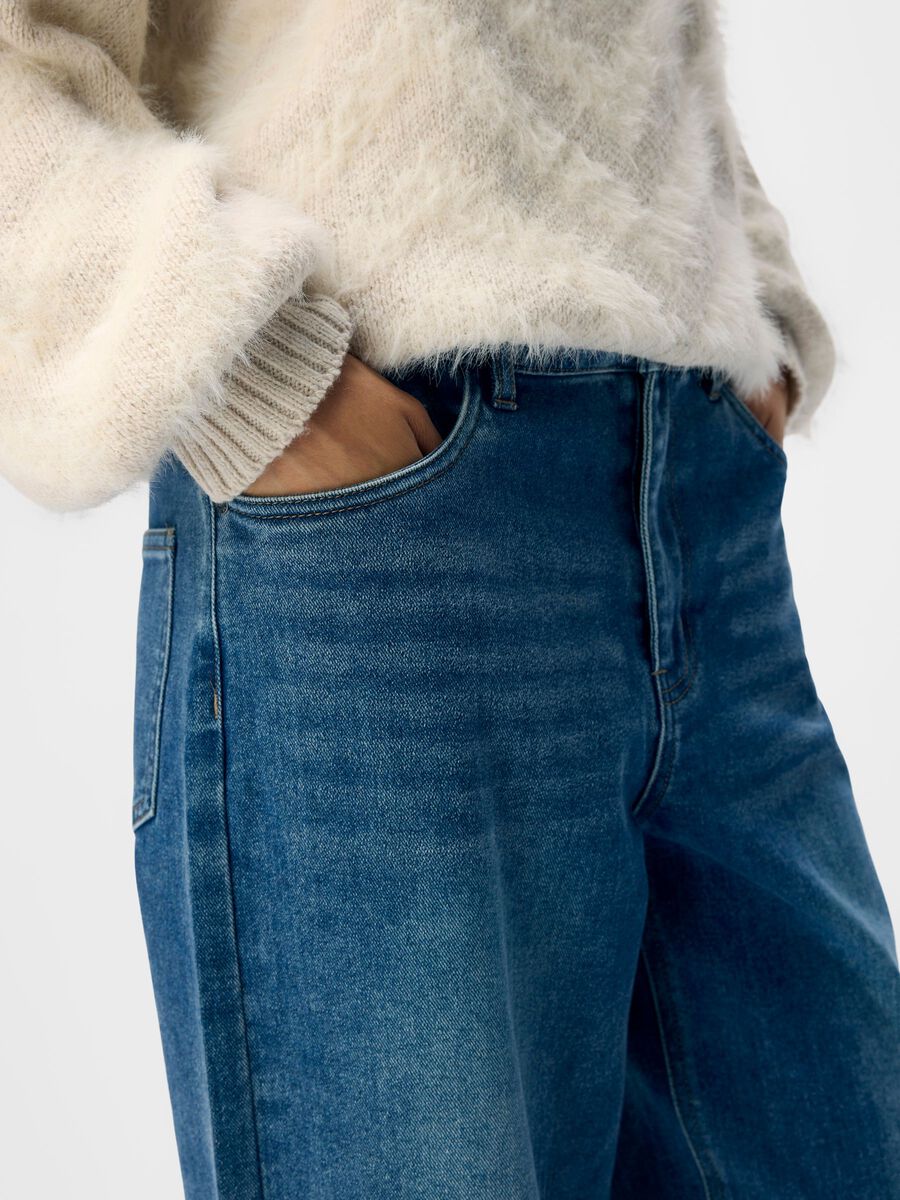 ObjSava Barrel Jeans Medium Blue