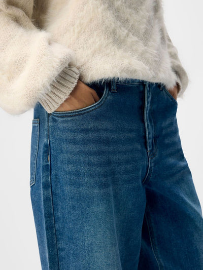 ObjSava Barrel Jeans Medium Blue