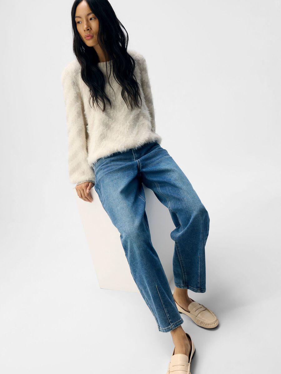 ObjSava Barrel Jeans Medium Blue