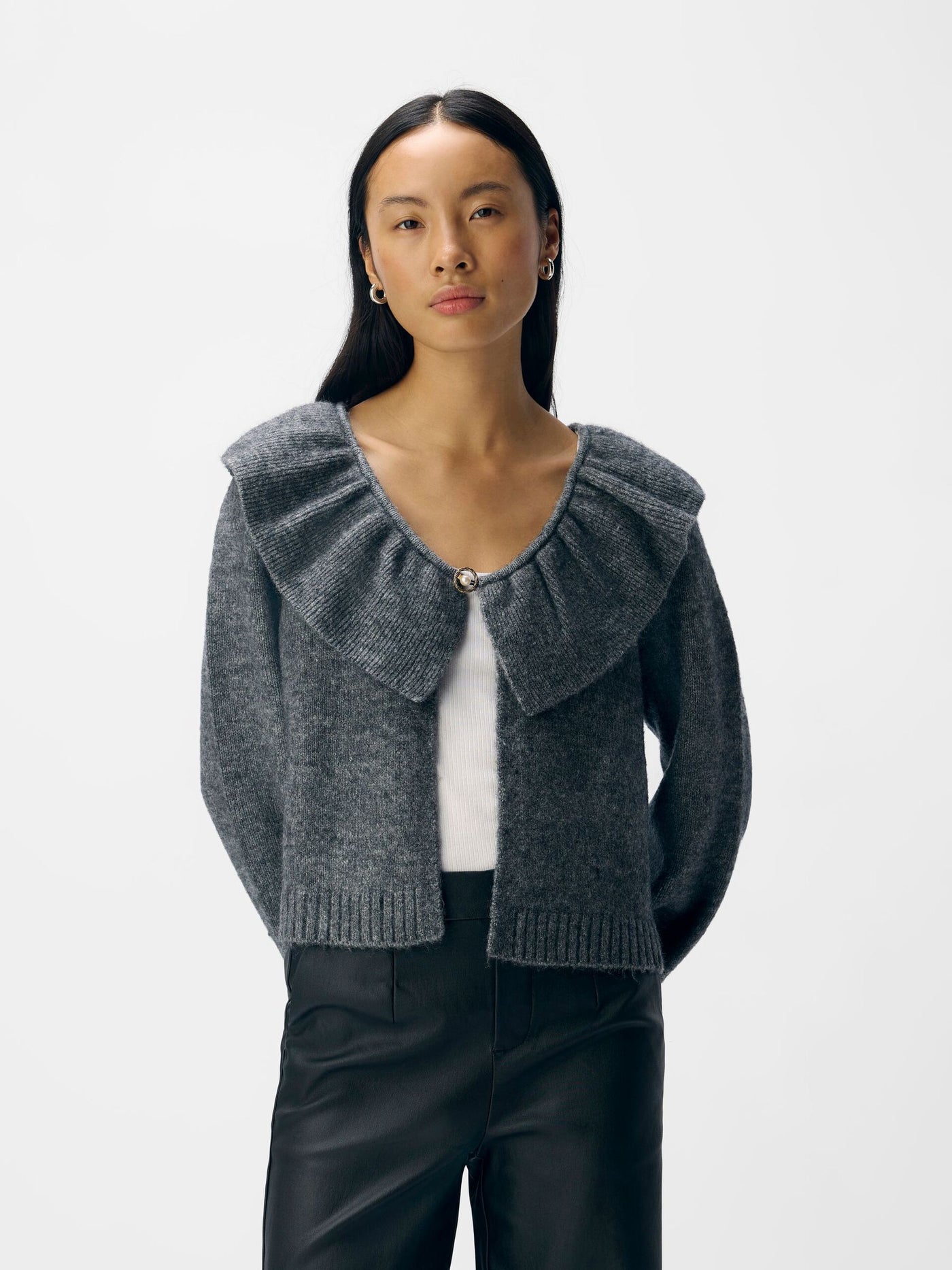 ObjDenisi Cardigan Medium Grey