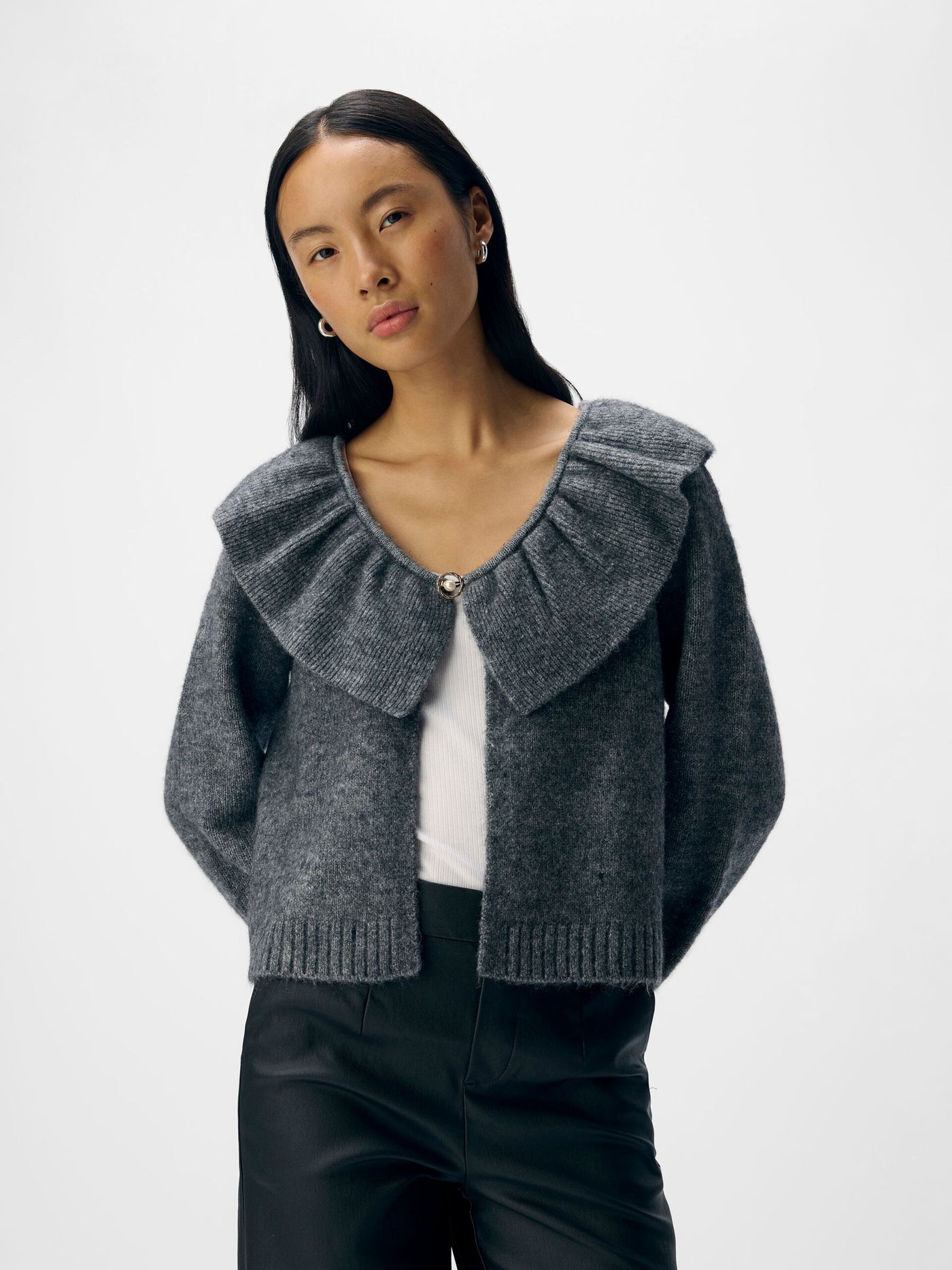 ObjDenisi Cardigan Medium Grey