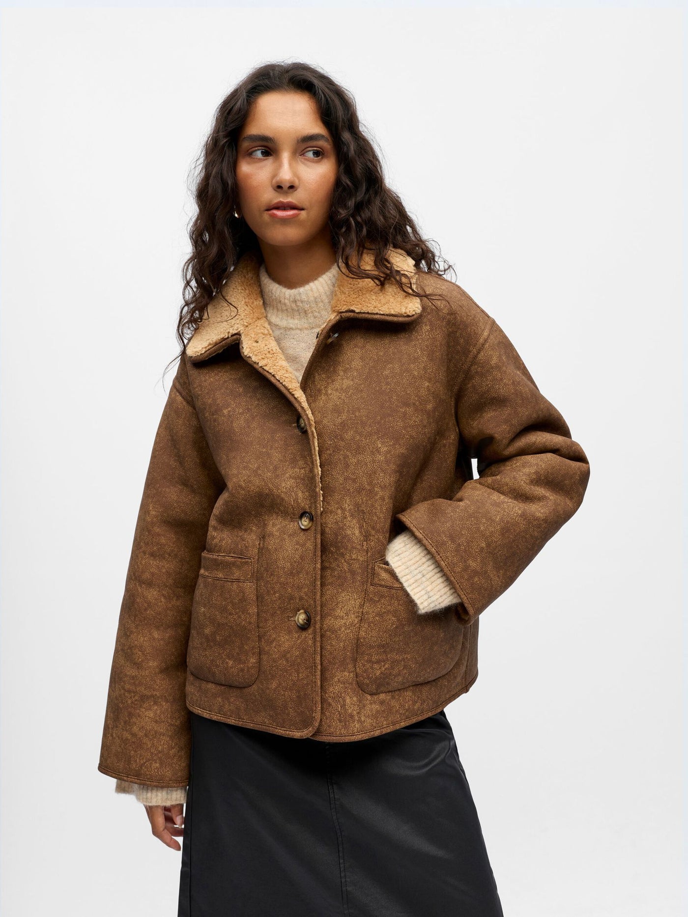 ObjSharri Reversible Jacket Tannin