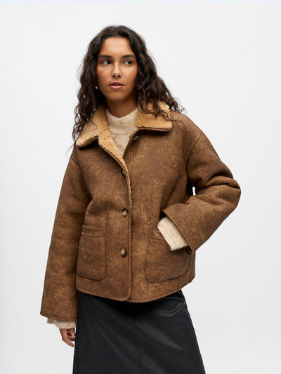 ObjSharri Reversible Jacket Tannin
