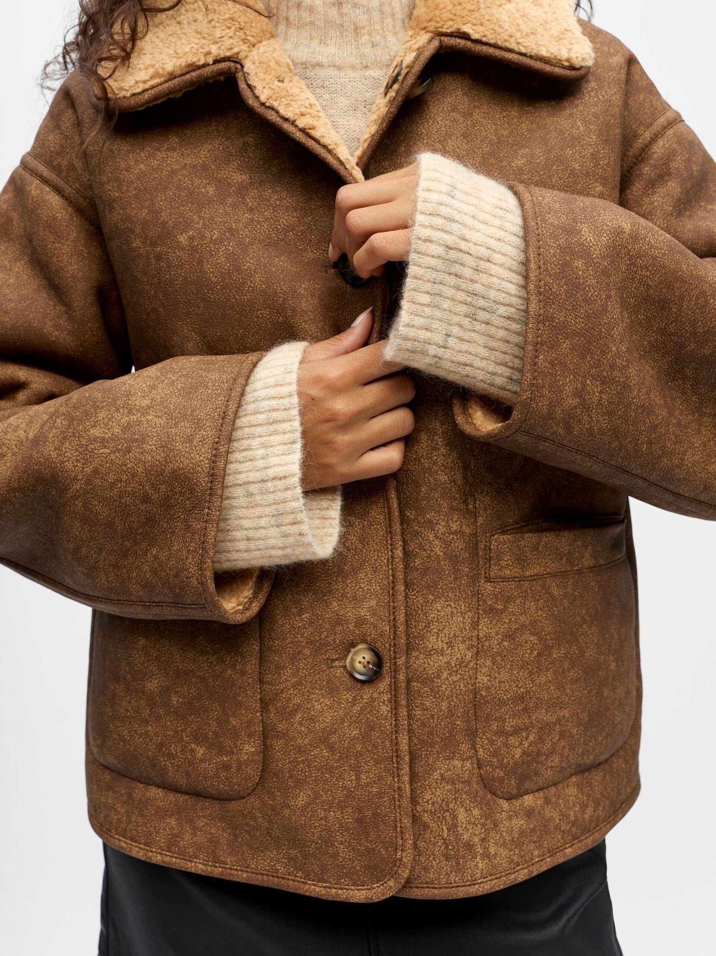 ObjSharri Reversible Jacket Tannin