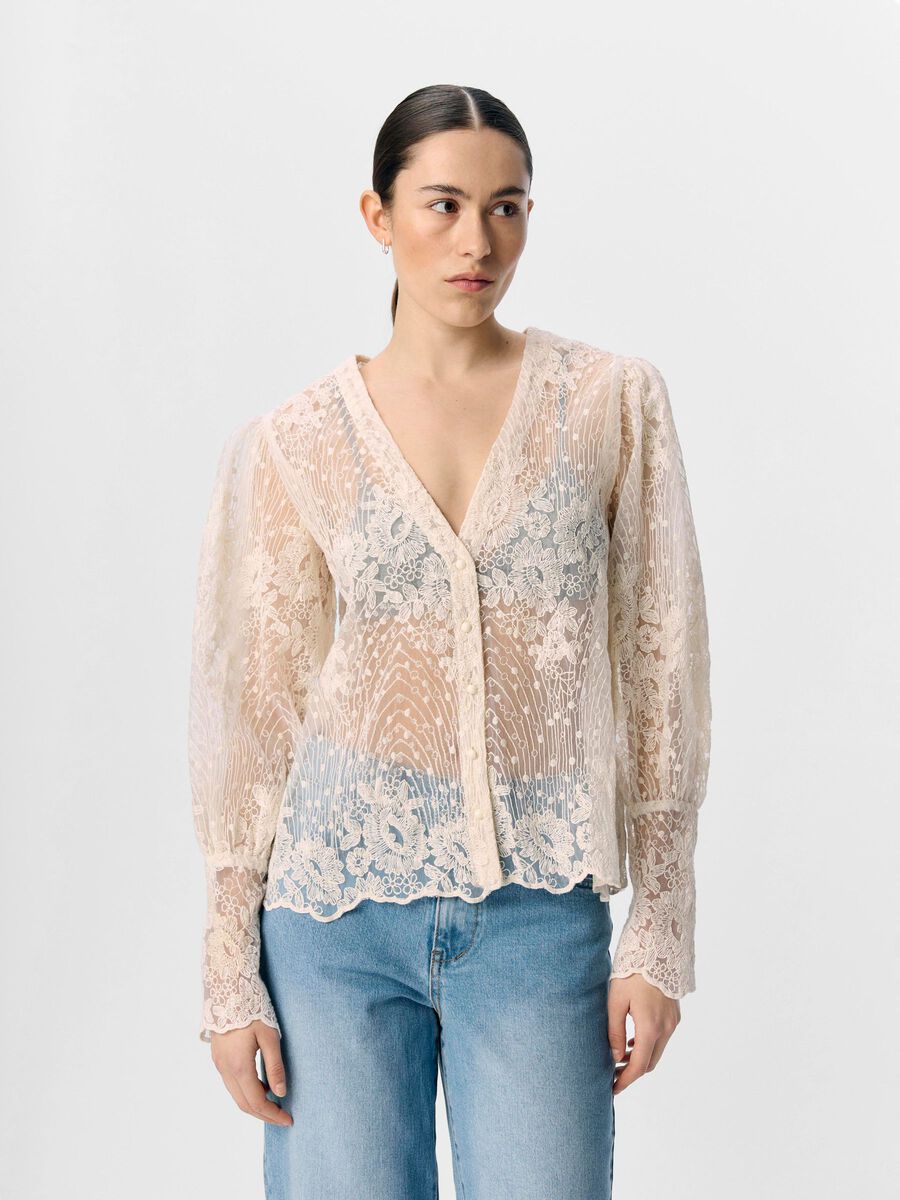 ObjSiga Shirt White Sand
