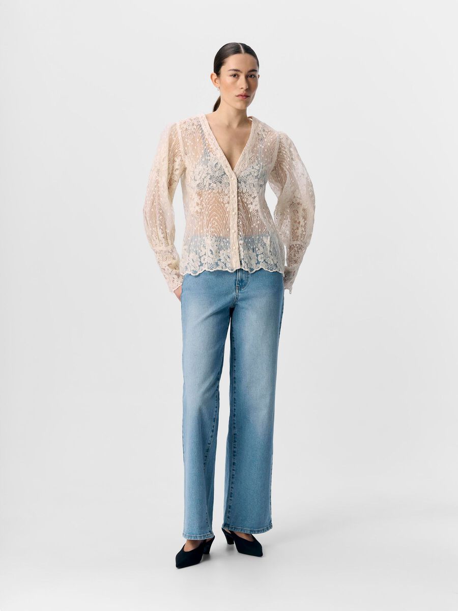 ObjSiga Shirt White Sand