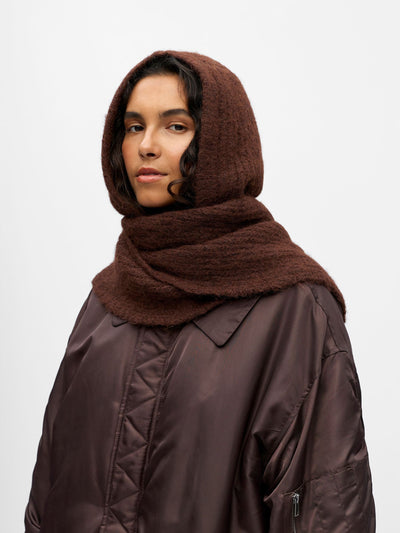 ObjMilu Scarf Balaclava Seal Brown