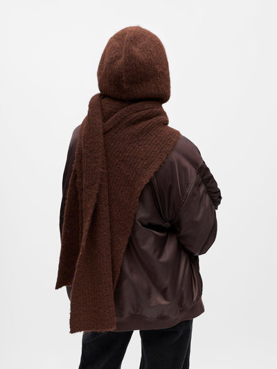 ObjMilu Scarf Balaclava Seal Brown