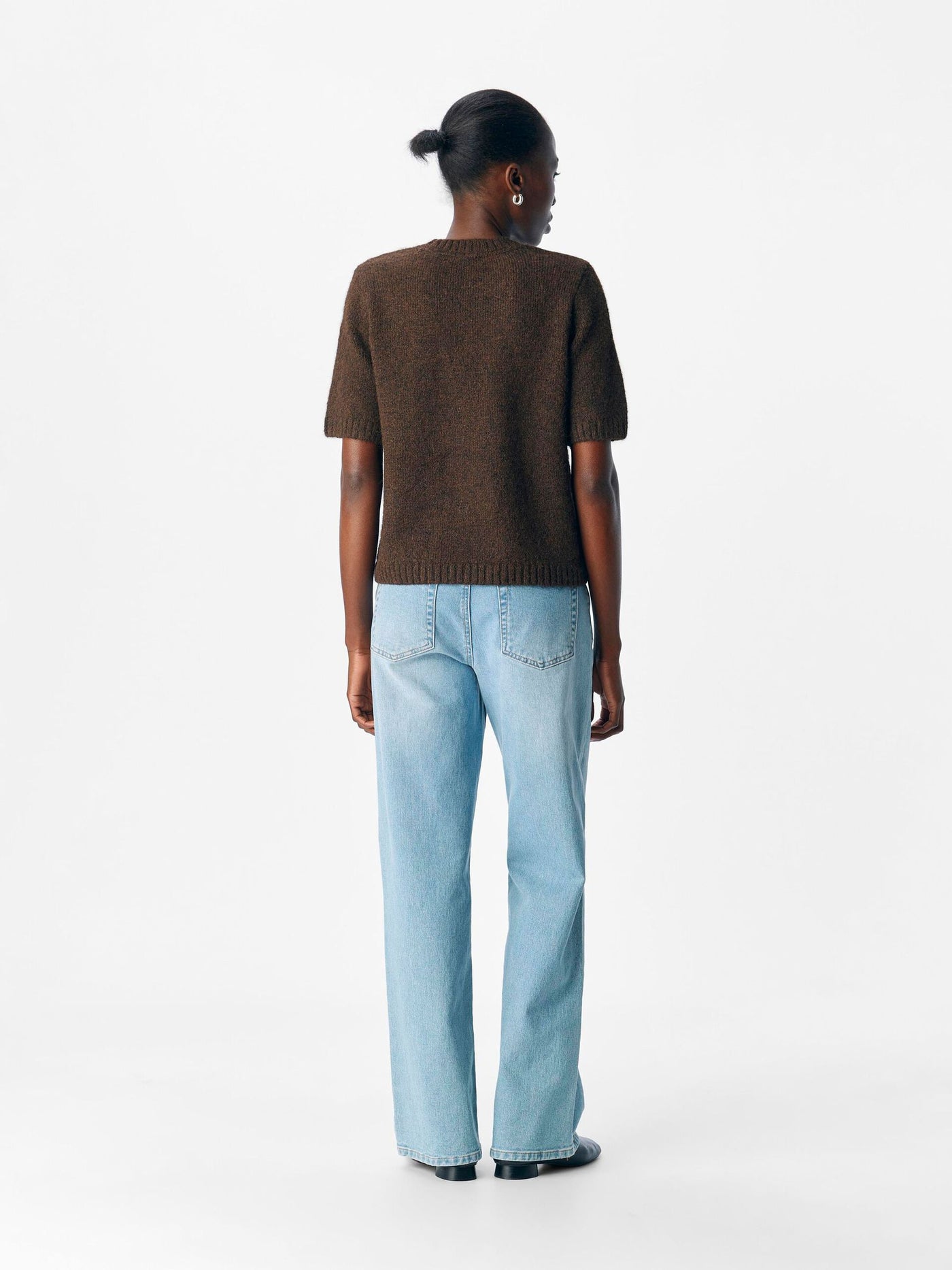 ObjSaggia SS Knit Seal Brown