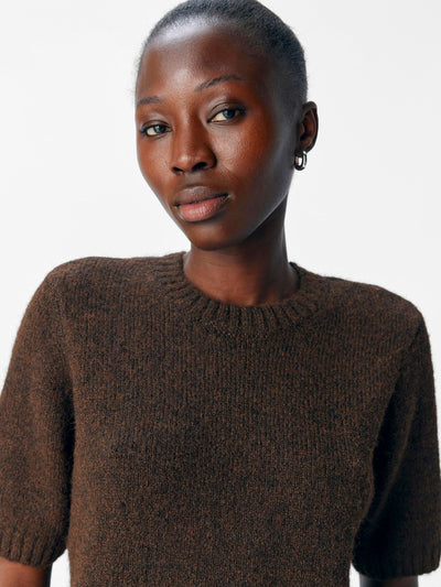 ObjSaggia SS Knit Seal Brown
