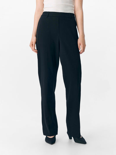 ObjLisa Straight Trousers Black