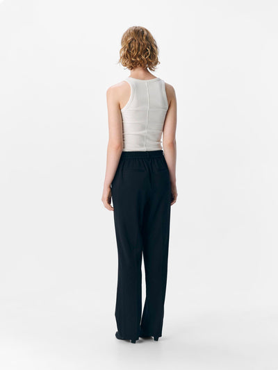 ObjLisa Straight Trousers Black
