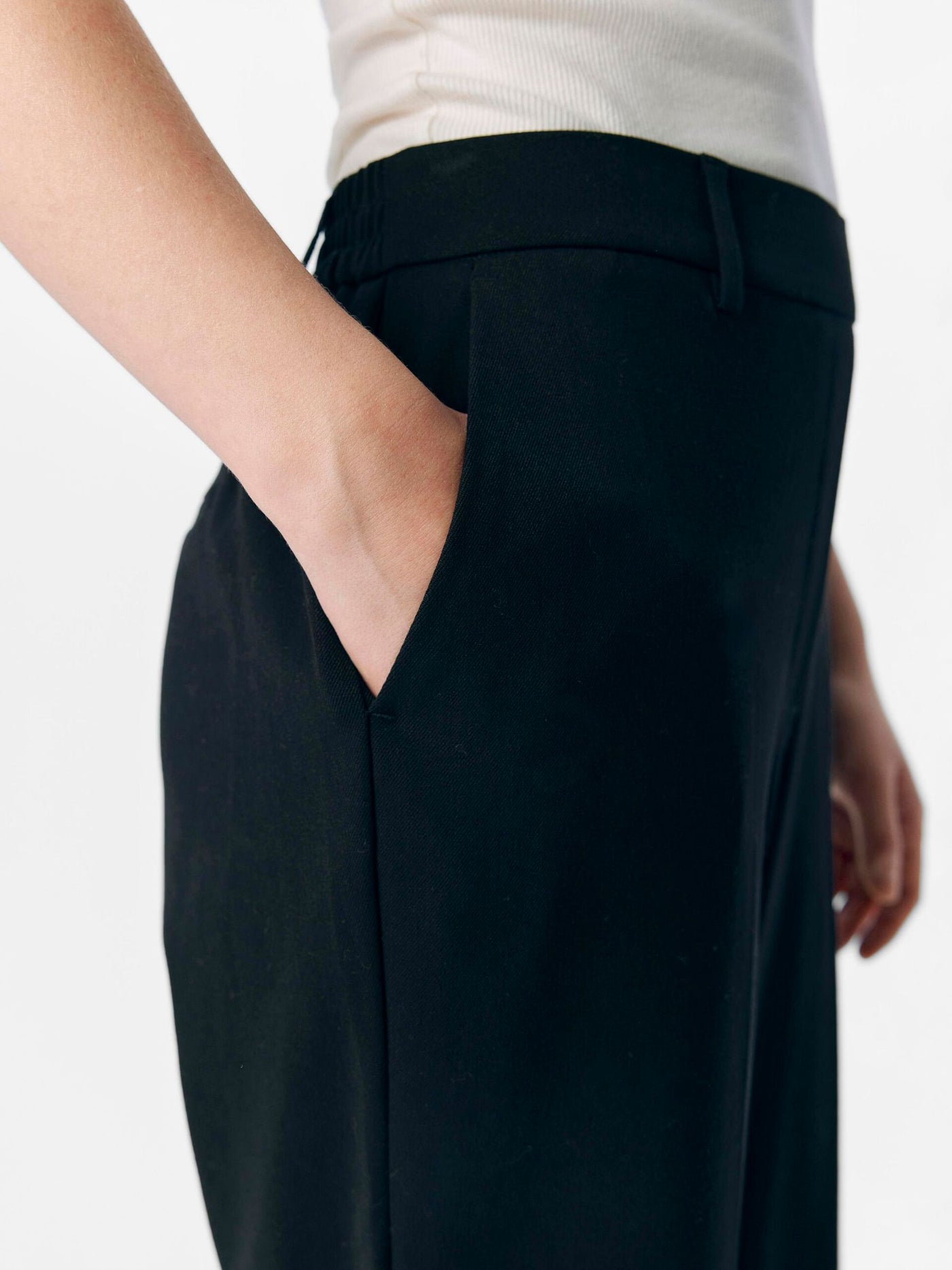 ObjLisa Straight Trousers Black