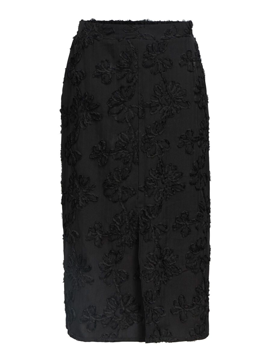 ObjLula Midi Skirt Black