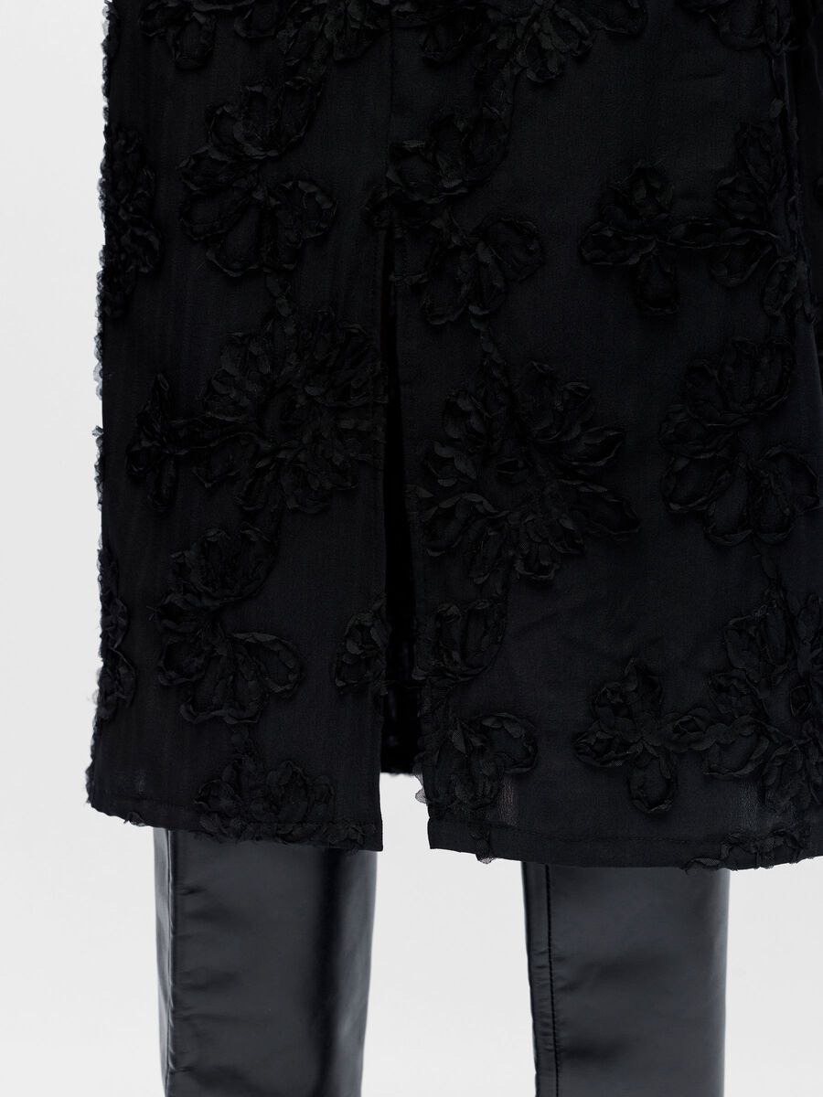 ObjLula Midi Skirt Black