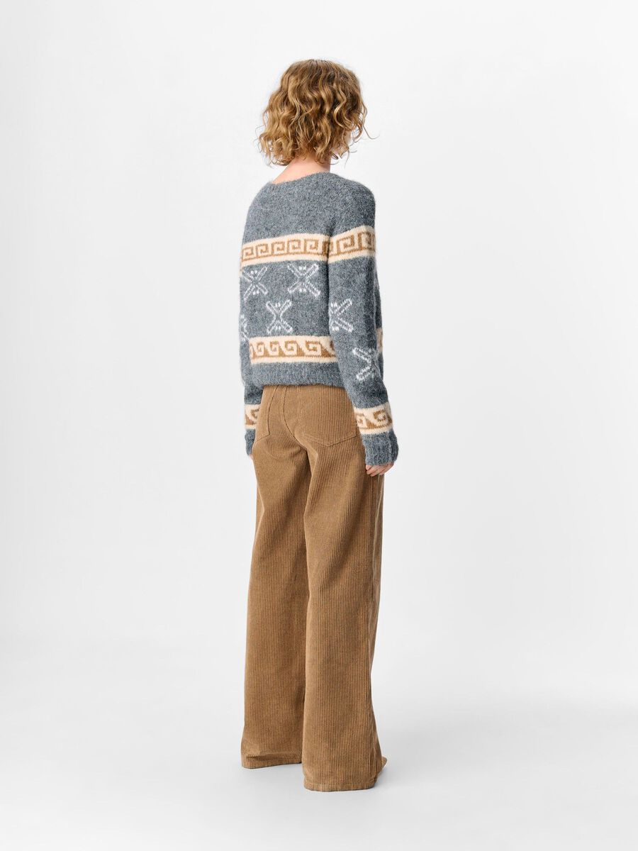 ObjGalia Cardigan Medium Grey