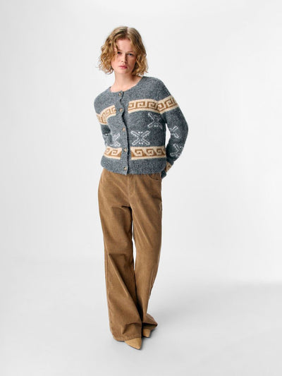 ObjGalia Cardigan Medium Grey