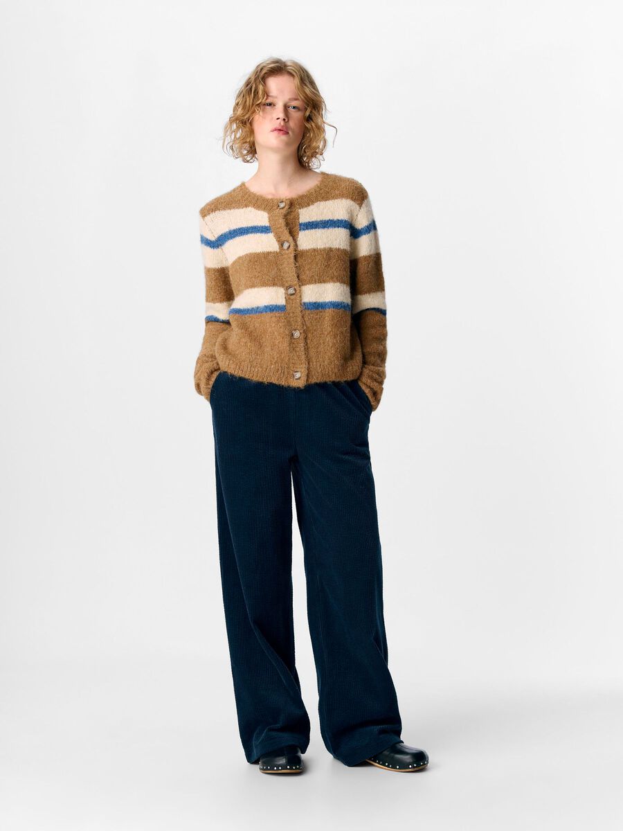ObjGalia Cardigan Tannin Stripe