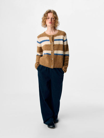 ObjGalia Cardigan Tannin Stripe
