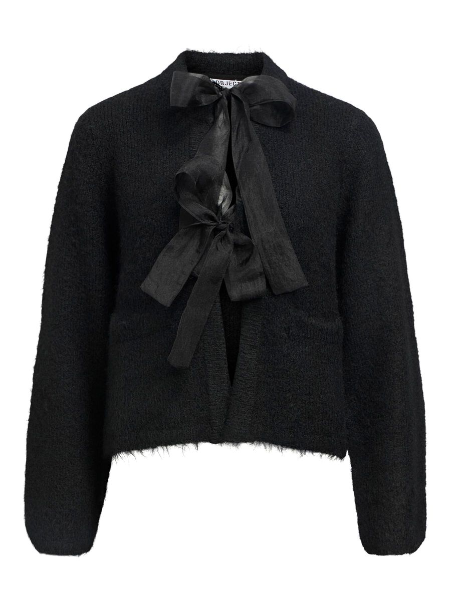 ObjSaggia Bow Cardigan Black