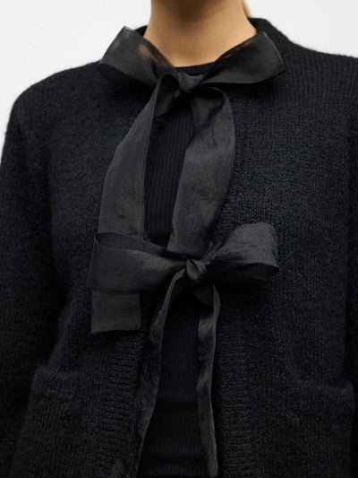 ObjSaggia Bow Cardigan Black