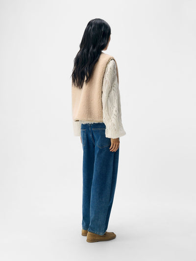 ObjElla Teddy Waistcoat Sandshell