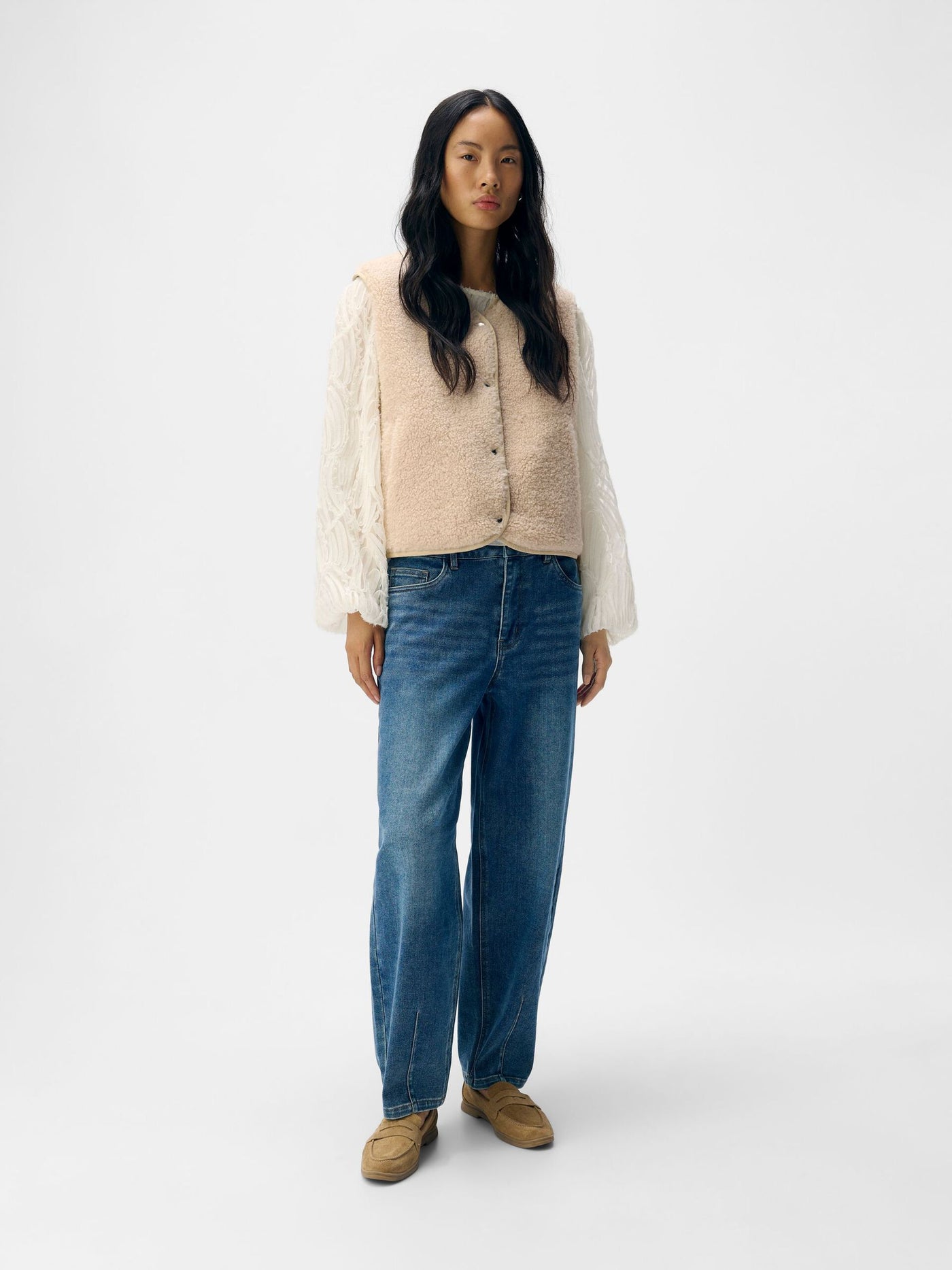 ObjElla Teddy Waistcoat Sandshell