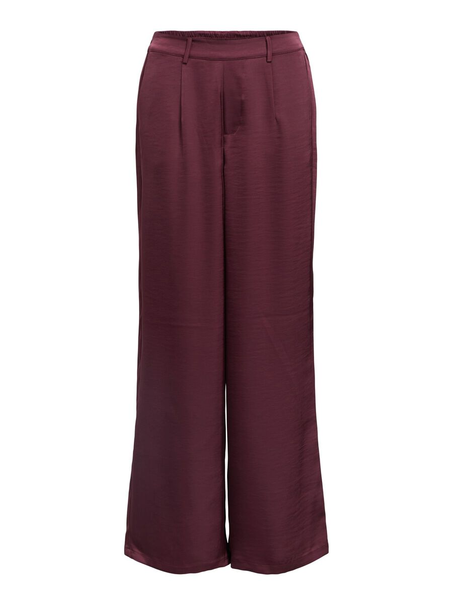 ObjChilli Lisa Trousers Mauve Wine