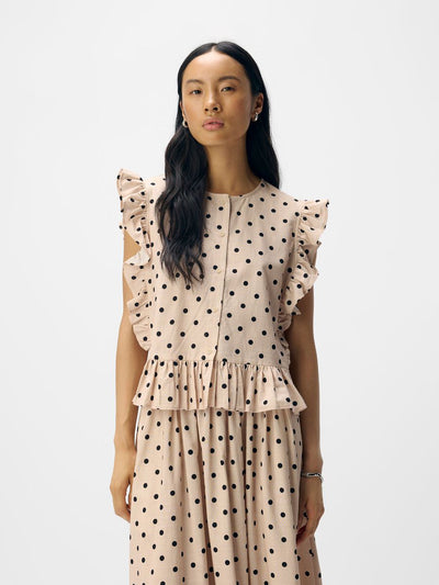 ObjHama Top Sandshell/Black Dots