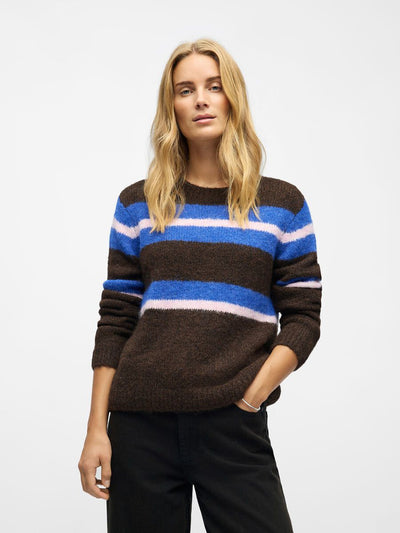 ObjGalia Knit Cocoa Brown/Blue