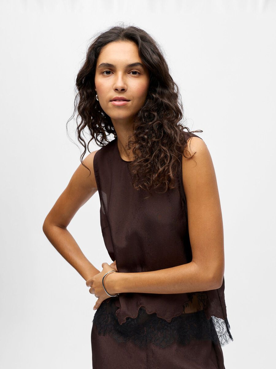 ObjDalme SL Lace Top Seal Brown