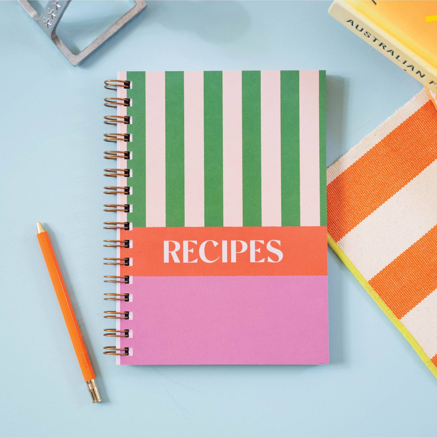 Recipe Book Journal A5 | Cabana Stripe