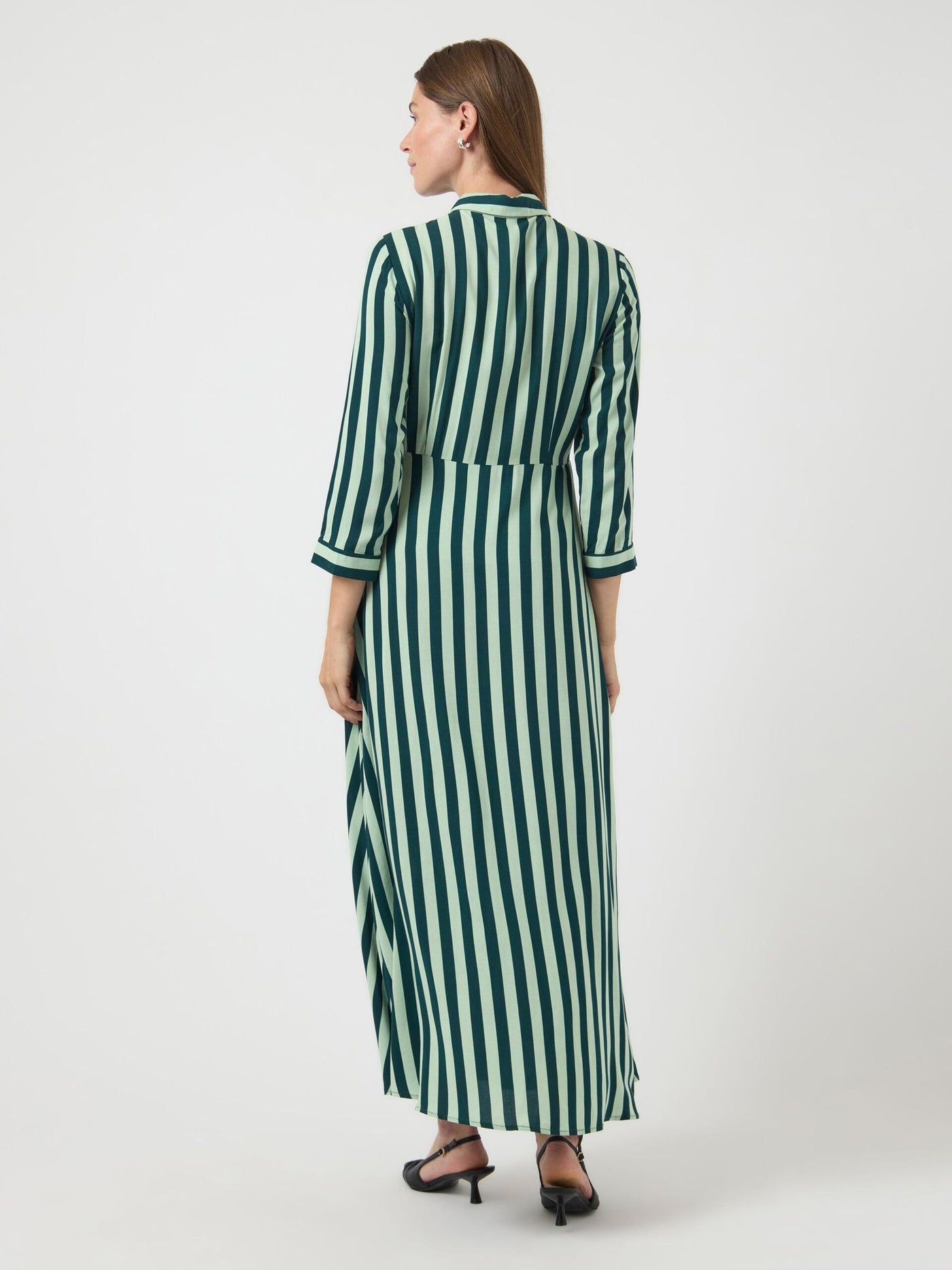 YasSavanna Shirt Dress Ponderosa Pine Stripes
