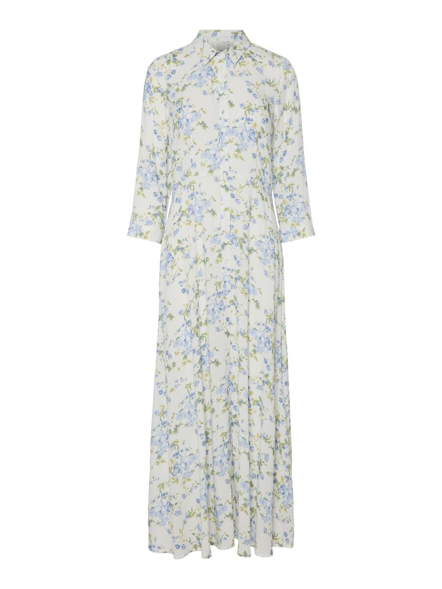 YasSavanna Shirt Dress Star White Flowers