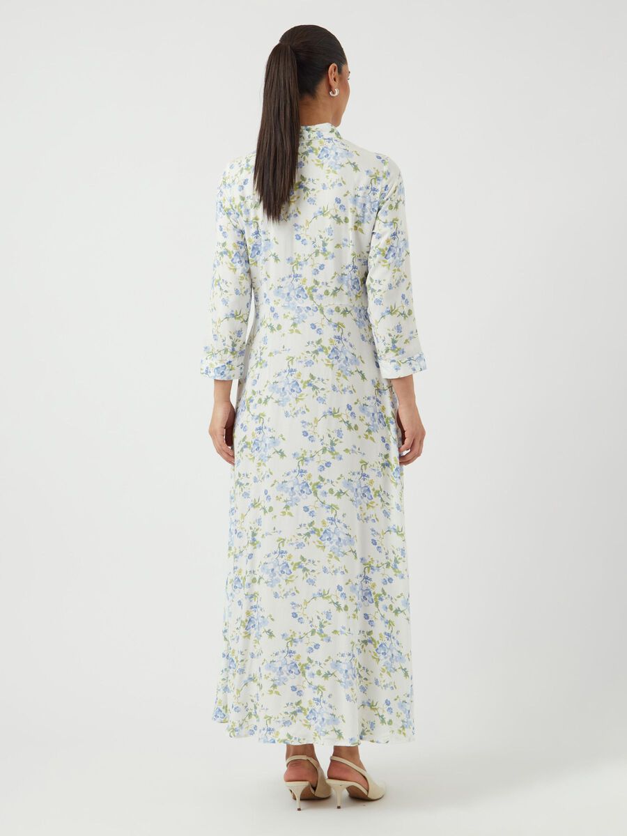 YasSavanna Shirt Dress Star White Flowers